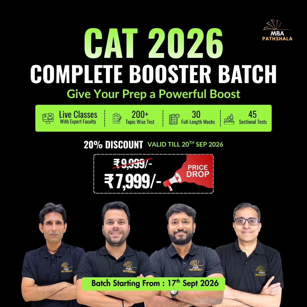Fast-Paced Batch for CAT 2026 – Basic to Advance